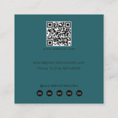 ゴシッククロース&ブラックバラタトゥーアーティスト スクエア名刺 (裏面)