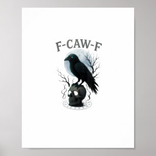 ゴシッククロー F Caw F ラヴェンスカール ハロウィングラフィック ポスター