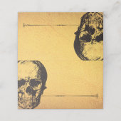 ゴシックグラムスカル |座席表またはフードカード |金ゴールド プレイスカード (外部開封)