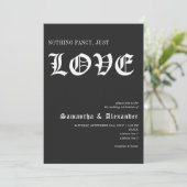 ゴシックグラムファンシーNothing Just Love Black結婚's 招待状 (スタンド正面)