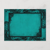 ゴシックグランジレース日付の保存 案内ポストカード (裏面)