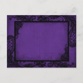 ゴシックグランジレース日付の保存 案内ポストカード (裏面)