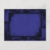 ゴシックグランジレース日付の保存 案内ポストカード (裏面)