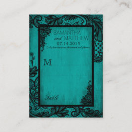 ゴシックグランジレー結婚ス座席表 プレイスカード