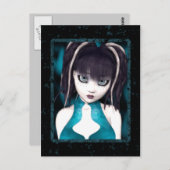 ゴシックグランジ人形葉書 ポストカード (正面/裏面)