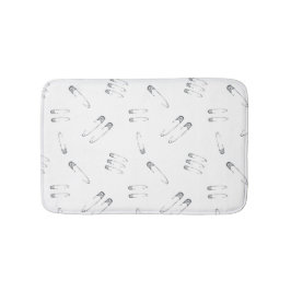 ゴシックグランジ安全ピンパンクパターン（の模様が）ある バスマット