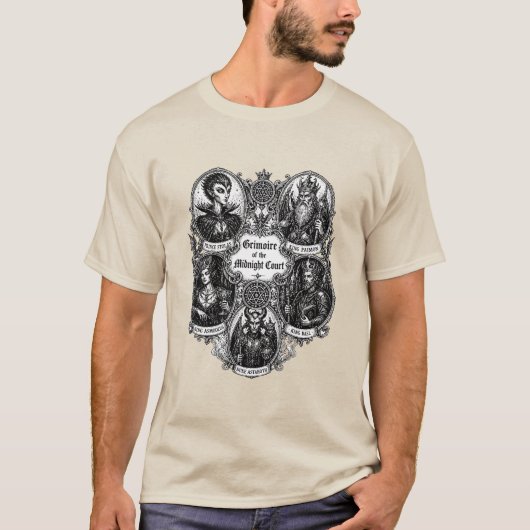ゴシックグリモワール地獄のアイコン Tシャツ (正面)