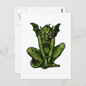 ゴシックグリーンゴブリンファンタジー鬼 ポストカード (正面/裏面)