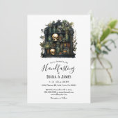 ゴシックグリーン調剤薬局錬金術ハンドファスティング 招待状 (スタンド正面)