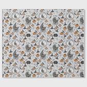 ゴシックグレカスタムーベビーキャリッジハロウィーン ラッピングペーパー (フラット)