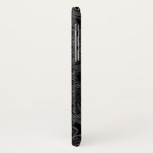 ゴシックグレーオーナメントとスカル Case-Mate iPhoneケース (裏面/左)