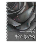 ゴシックグレーバラダークフローラサイキックウィッチタロット ノートブック (正面)