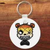 ゴシックゲイベアプライドフラッグカラーベア キーホルダー (正面)