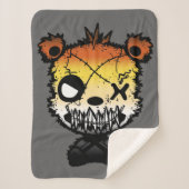 ゴシックゲイベアプライドフラッグカラーベア シェルパブランケット (正面)