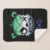 ゴシックゲイMLMプライド旗色クマ シェルパブランケット (正面(横))