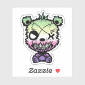 ゴシックゲンダーフェプライド旗色クマ シール (シート)