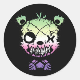 ゴシックゲンダーフェプライド旗色クマ ラウンドシール