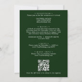 ゴシックコウモリカボチャフラワーズ 秋の結婚式QRコード 招待状 (裏面)