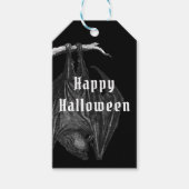ゴシックコウモリ ハッピーハロウィンパーティー ギフトタグ (正面)