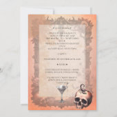 ゴシックコスチューム&カクテルハロウィーン招待状 招待状 (裏面)