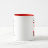 ゴシックコーヒーは私のバレンタインデーのスケルトン飲み マグカップ (中央)