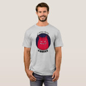 ゴシックコーヒー邪悪な生き物ハロウィーンコーヒー Tシャツ (正面フル)