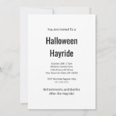 ゴシックコーンフィールドハロウィーンハイライドパーティー 招待状 (裏面)