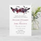 ゴシックゴシックこうもりダーク結婚招待状ズ 招待状 (スタンド正面)