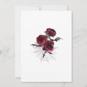 ゴシックゴシックこうもりダーク結婚招待状ズ 招待状 (裏面)