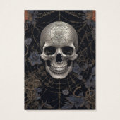 ゴシックゴシックスカルスパイダーウェブイヤリングディスプレイカード (裏面)