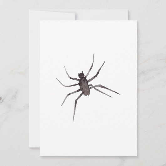 ゴシックゴシックスパイダーウェブダーク招待状結婚ズ 招待状 (裏面)