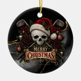 ゴシックゴルフ クリスマス ゴシックゴルファー ホリデー セラミックオーナメント