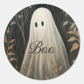 ゴシックゴーストハロウィン ラウンドシール (正面)