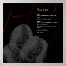 ゴシックゴースト 赤 白 黒 ダーク モード ハロウィン