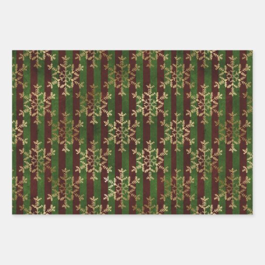 ゴシックゴールデン雪 ラッピングペーパーシート (正面)