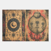 ゴシックシナ古い紙のデコページ ラッピングペーパーシート (正面)