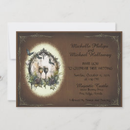 ゴシックシャンパーニュ結婚ーの夢 招待状