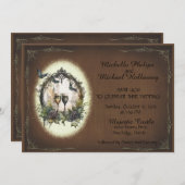 ゴシックシャンパーニュ結婚ーの夢 招待状 (正面/裏面)