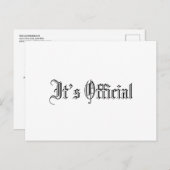 ゴシックシンプル公式結婚店 案内ポストカード (正面/裏面)