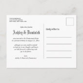 ゴシックシンプル公式結婚店 案内ポストカード (裏面)