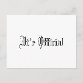 ゴシックシンプル公式結婚店 案内ポストカード