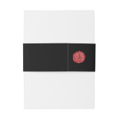 ゴシックシーリングワックスエンブレム白黒 招待状ベリーバンド (裏面例)