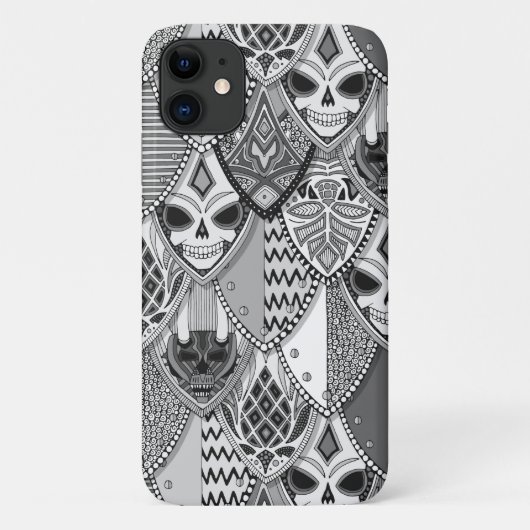 ゴシックシールド モノクロ Case-Mate iPhoneケース (裏面)