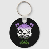 ゴシックジェンダークエアプライド旗色クマ キーホルダー (裏面)