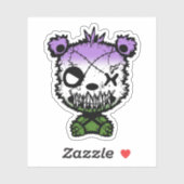 ゴシックジェンダークエアプライド旗色クマ シール (シート)