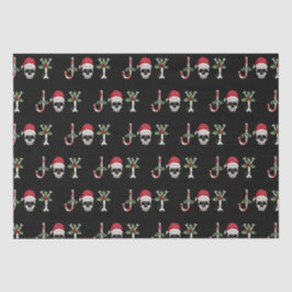 ゴシックジョイスカルクリスマスホリデーティッシュペーパー 薄葉紙