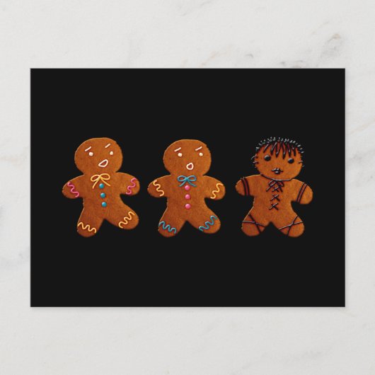 ゴシックジンジャーブレッドマン ポストカード (正面)