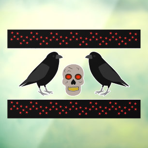 ゴシックスカルとガーディアンラヴェンスハロウィーン ウィンドウサイン