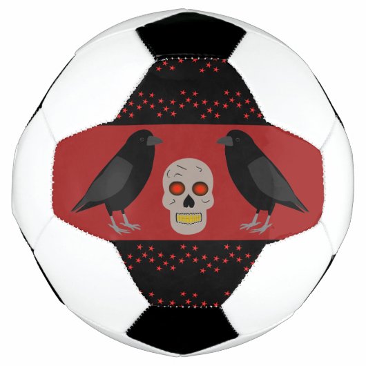 ゴシックスカルとガーディアンラヴェンスハロウィーン サッカーボール (正面)