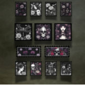 ゴシックスカルとバグのスクラップブックEphemeraスタンプ4